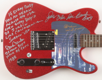 David Marks & Mike Love Signed "Beach Boys" 39" Fender Electric Guitar With Lyrical Inscription (Beckett & AutographPros) at PristineAuction.com