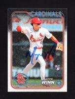 Masyn Winn Signed 2024 Topps #480 RC (JSA) at PristineAuction.com