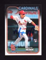Masyn Winn Signed 2024 Topps #480 RC (JSA) at PristineAuction.com