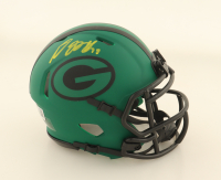 Davante Adams Signed Packers Rave Alternate Speed Mini Helmet (Beckett) at PristineAuction.com