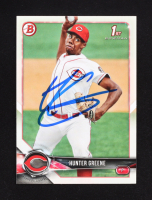 Hunter Greene Signed 2018 Bowman Prospects #BP48 RC (JSA) at PristineAuction.com