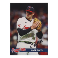 Cade Smith Signed Guardians 5x7 Photo (Beckett) at PristineAuction.com