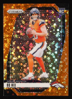 Bo Nix 2024 Panini Prizm Prizms Orange Disco #309 RC at PristineAuction.com