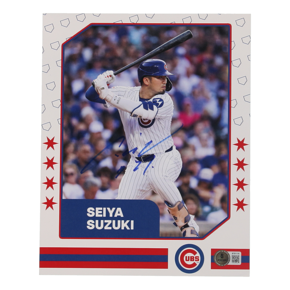 Seiya Suzuki Signed Cubs 8x10 Photo (Beckett) at PristineAuction.com