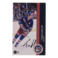 Tom Laidlaw Signed Rangers 8x10 Hockey Club Photo Card (Beckett) at PristineAuction.com
