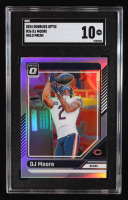D.J. Moore 2024 Donruss Optic Holo #36 (SGC 10) at PristineAuction.com