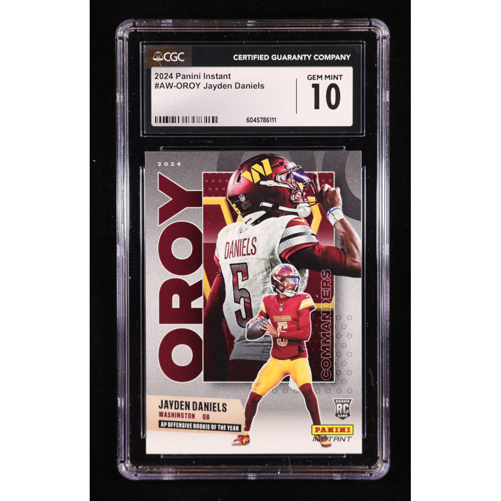 Jayden Daniels 2024 Panini Instant Award Winners #AWOROY RC (CGC 10) at PristineAuction.com