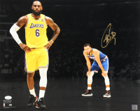 Steph Curry Signed Warriors 16x20 Photo (JSA) at PristineAuction.com