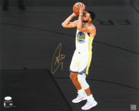 Steph Curry Signed Warriors 16x20 Photo (JSA) at PristineAuction.com