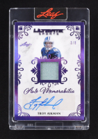 Troy Aikman 2024 Leaf Ultimate Sports Auto Memorabilia Prismatic Purple #AMTA1 #3/8 at PristineAuction.com