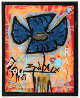 "Vase #1" 2020 Custom Framed Painting by Tadas Zaicikas | TedyZet (Zaicikas) at PristineAuction.com