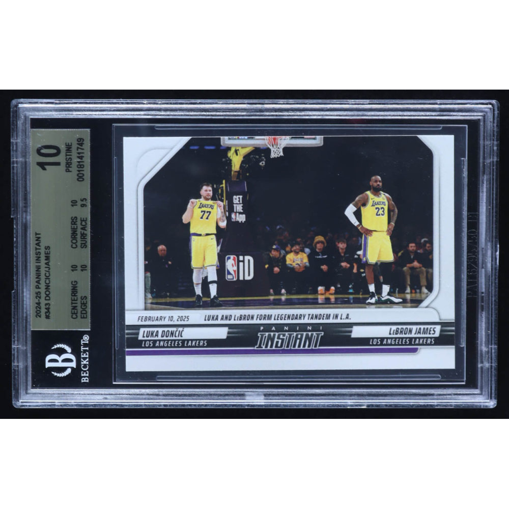 Luka Doncic / LeBron James 2024-25 Panini Instant #343 (BGS 10) at PristineAuction.com