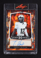 Travis Hunter 2025 Leaf Sports Heroes Autograph Orange Crystal #BA-TH3 #1/5 RC at PristineAuction.com