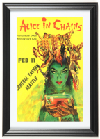 Alice in Chains 1989 Seattle Central Tavern Custom Framed Concert Poster Print at PristineAuction.com