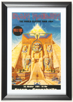 Iron Maiden & Motley Crue 1984 "The World Slavery Tour" Germany Tour Custom Framed Concert Poster Print at PristineAuction.com
