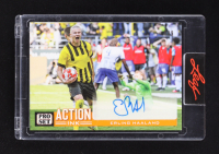 Erling Haaland 2022 Leaf Pro Set Action Ink Orange #AI-EH1 #1/9 at PristineAuction.com