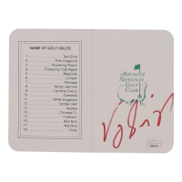 Vijay Singh Signed Augusta National Golf Club Scorecard (JSA) at PristineAuction.com