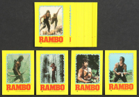 Rambo 1985 Topps First Blood Part II Stickers Complete Set With (22) Cards at PristineAuction.com