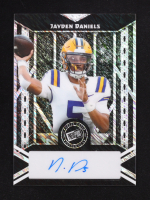 Jayden Daniels 2024 Leaf Collective '00 Press Pass Autographs Shimmer Silver #20AJD2 #2/3 RC at PristineAuction.com