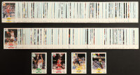 1990-1991 Fleer Basketball Complete Set of (198) Cards Including Michael Jordan #26, Tim Hardaway #63, Shawn Kemp #178 RC, Larry Bird #8 at PristineAuction.com