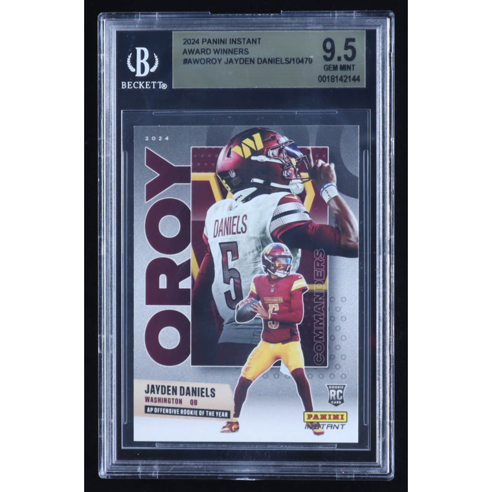 Jayden Daniels 2024 Panini Instant Award Winners #AWOROY RC (BGS 9.5) at PristineAuction.com