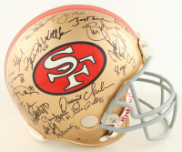 Joe Montana, Jerry Rice, Steve Young | 49ers Legends & Stars Full-Size Authentic On-Field Helmet Signed By (38) (Mounted Memories) at PristineAuction.com