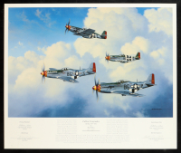 Stan Stokes "Fallen Comrades of the 357th FG" Lithograph Signed by CE Bud Anderson & Bill Overstreet (AIV) at PristineAuction.com