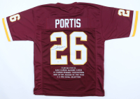 Clinton Portis Signed Career Stat Jersey (Beckett) at PristineAuction.com