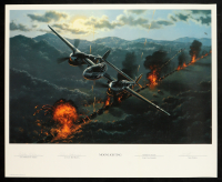Milton Adams & Bill Harris Signed "Moonlighting" 18x22 Lithograph By Stan Stokes (AIV) at PristineAuction.com