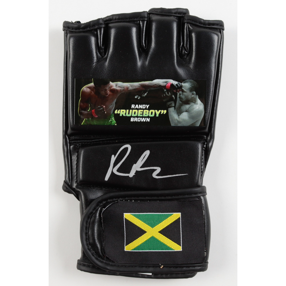 Randy Brown Signed Custom Jamaica MMA Fight Glove (PA) at PristineAuction.com