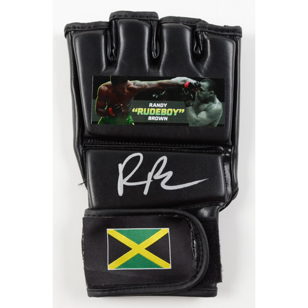Randy Brown Signed Custom Jamaica MMA Fight Glove (PA) at PristineAuction.com