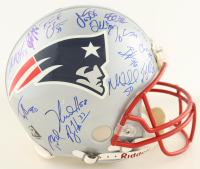 Tom Brady, Deion Branch, Troy Brown, Tedy Bruschi | 2004 Patriots LE Full-Size Authentic On-Field Helmet Team-Signed By (29) #302/350 (Steiner) at PristineAuction.com
