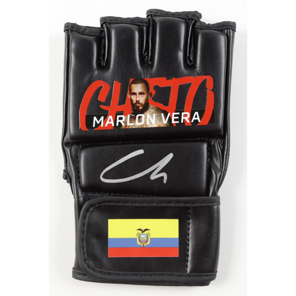 Marlon "Chito" Vera Signed Custom Ecuador MMA Fight Glove (PA) at PristineAuction.com