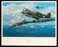 "Sayonara Sally" 18x22 Lithograph By Stan Stokes Signed By (5) With Charles Older, Ken Jernstedt, Paul Greene, Robert Raine (AIV) at PristineAuction.com