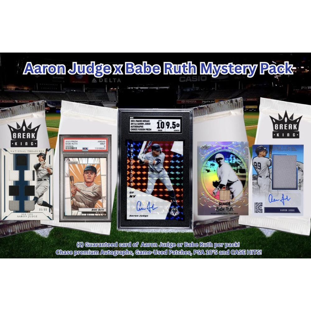 Break King: Babe Ruth – Aaron Judge Mystery Box/Pack at PristineAuction.com