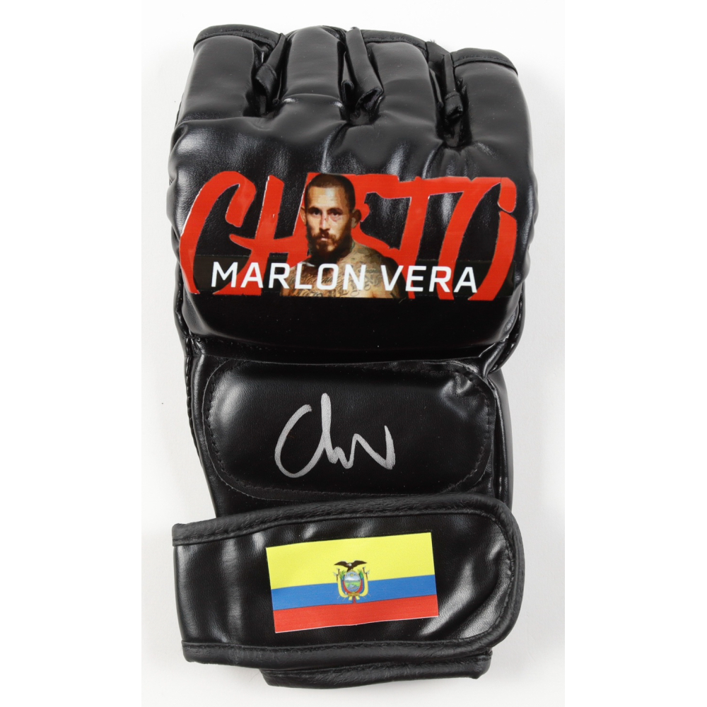 Marlon "Chito" Vera Signed Custom Ecuador MMA Fight Glove (PA) at PristineAuction.com