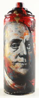 "CAN_Face Money" 2025 Spray Paint Can Original Art Piece By Tadas Zaicikas (TedyZet) (Zaicikas) at PristineAuction.com