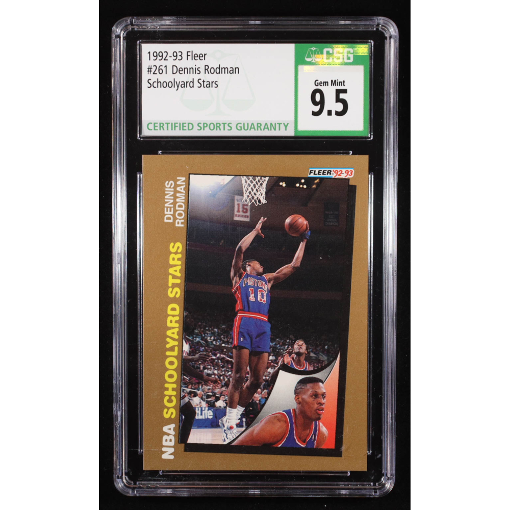 Dennis Rodman 1992-93 Fleer Schoolyard Stars #261 (CSG 9.5) at PristineAuction.com