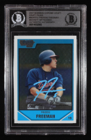 Freddie Freeman Signed 2007 Bowman Chrome Draft Draft Picks #BDPP12 RC (BGS) at PristineAuction.com