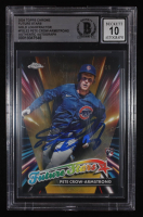 Pete Crow-Armstrong Signed 2024 Topps Chrome Logofractor Future Stars Gold Refractors #FSLE2 #32/50 RC (BGS | Auto 10) at PristineAuction.com