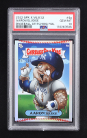 Aaron Sludge 2022 Garbage Pal Kids x MLB S3 Baseball Stitching Foil #4A #87/199 (PSA 10) at PristineAuction.com