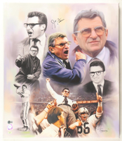 Joe Paterno Signed Penn State Nittany Lions Painting on Canvas (Beckett) at PristineAuction.com