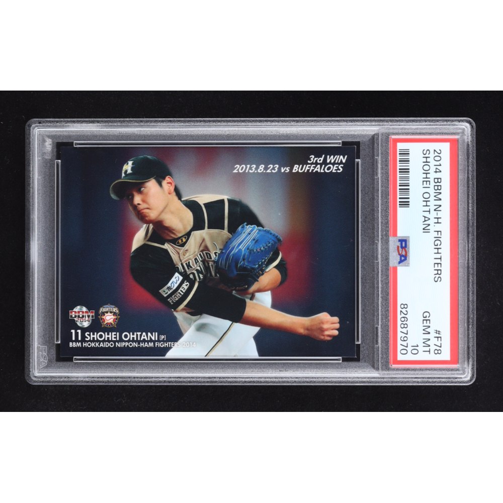 Shohei Ohtani 2014 BBM N-H Fighters #F78 RC (PSA 10