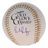 Brendan Rodgers Signed Gold Glove Award Baseball (JSA) at PristineAuction.com