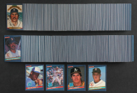 1986 Donruss Baseball Factory Set of (660) Cards With Jose Canseco #39 RC, Roger Clemens #172, Paul O'Neil #37 RC, Fred McGriff #28 RC at PristineAuction.com