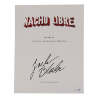 Jack Black Signed "Nacho Libre" 8x10 Script Cover Photo (ACOA) at PristineAuction.com