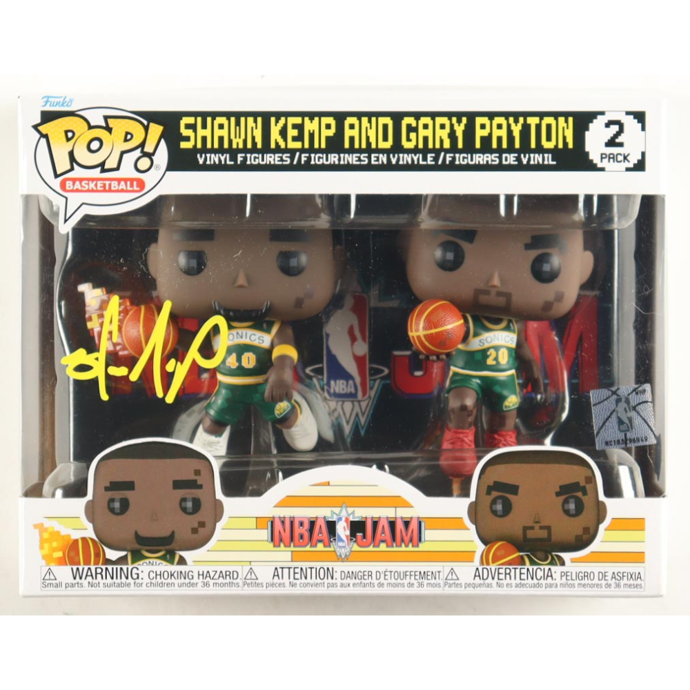Shawn Kemp Signed "NBA Jam" 2 Pack Funko Pop! Vinyl Figure (Beckett) at PristineAuction.com