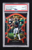 Jalen Hurts 2020 Select Die-Cut Red Prizm #50 RC (PSA 10) at PristineAuction.com