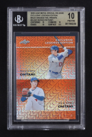 Shohei Ohtani 2023 Leaf Metal Special Release Exclusive Legends Edition Mojo Orange Foil Proofs #ELE42 #1/1 (BGS 10) at PristineAuction.com