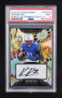 Rashee Rice 2023 Wild Card Wildchrome Autograph Rainbow Gold #WCF80 #1/1 RC (PSA 9) at PristineAuction.com